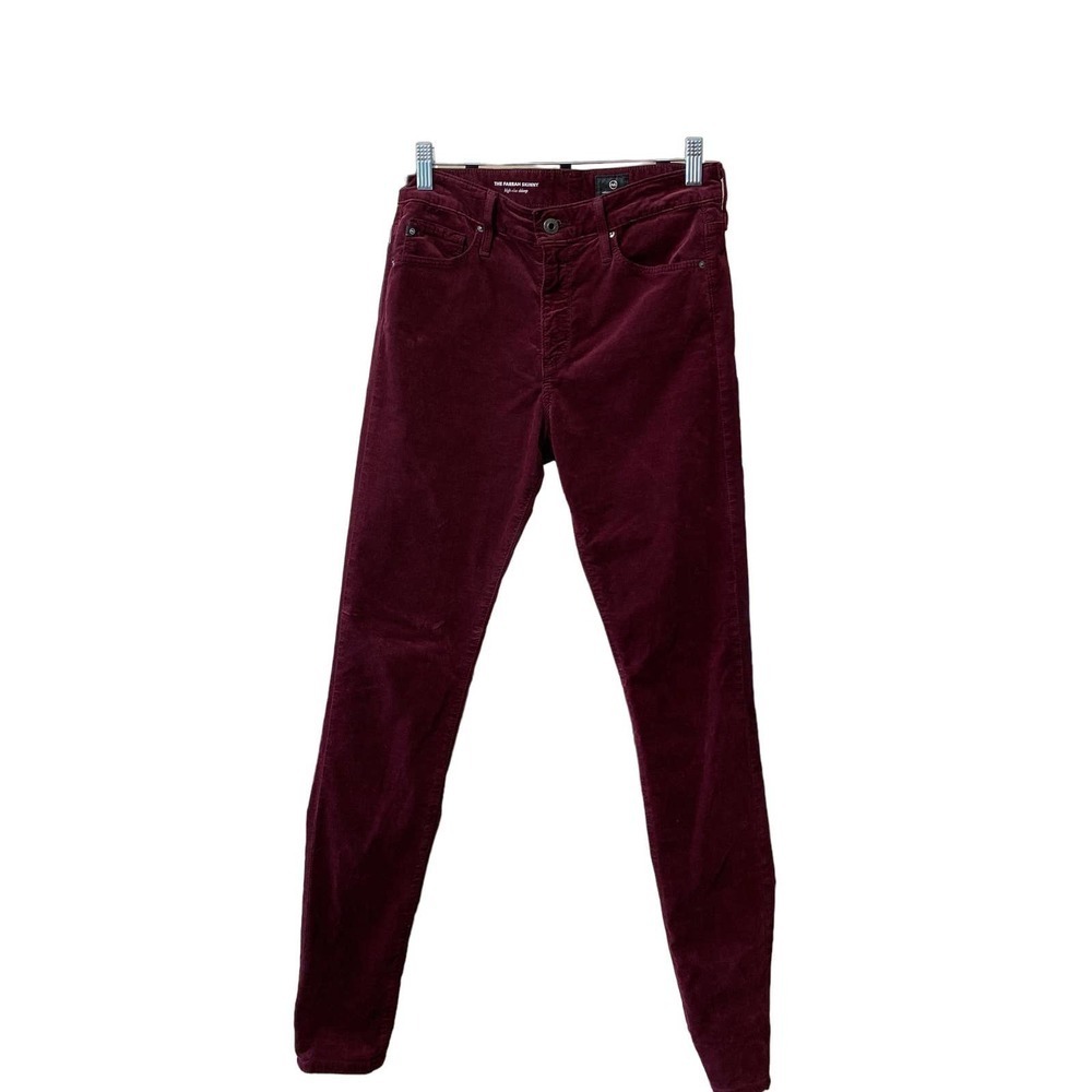 AG ADRIANO GOLDSCHMIED The Farrah High Rise Skinny Velvet Pants, X0597 - Picture 6 of 13